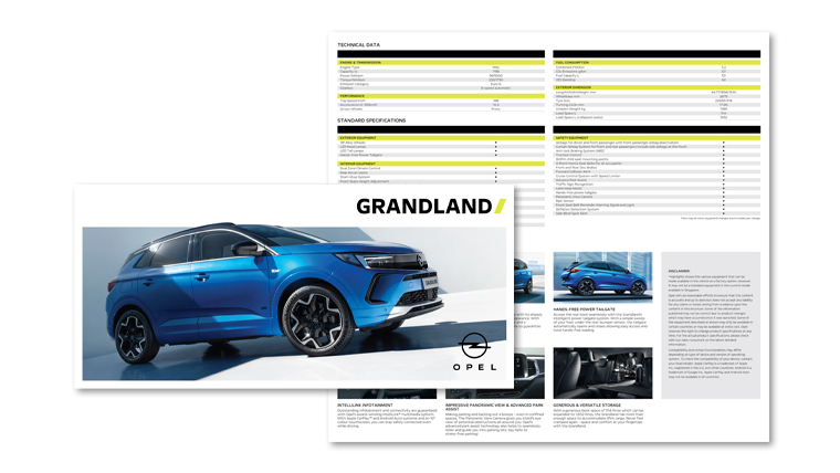 Grandland brochure